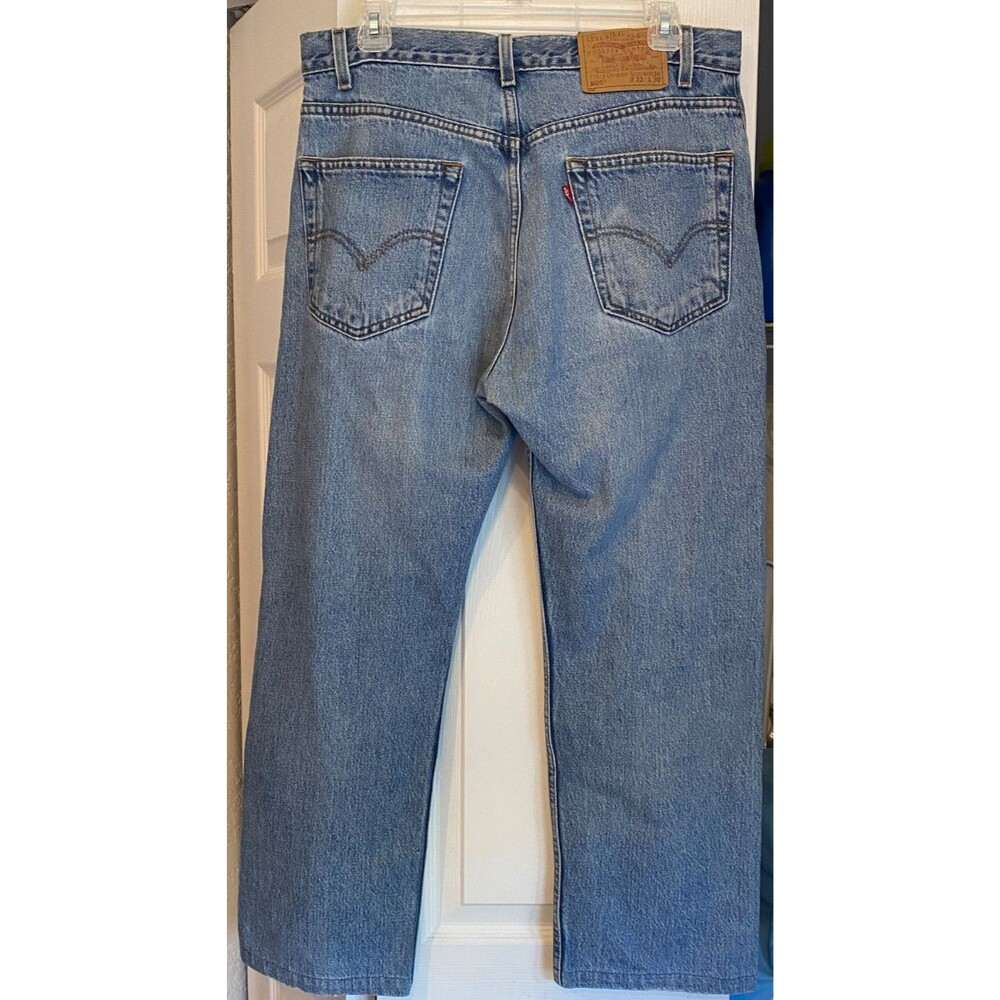 Levis 505 Jeans Men 33x26 Blue Straight Leg~Vintage Y2K 90s Streetwear